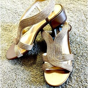 NWT gold sandals!